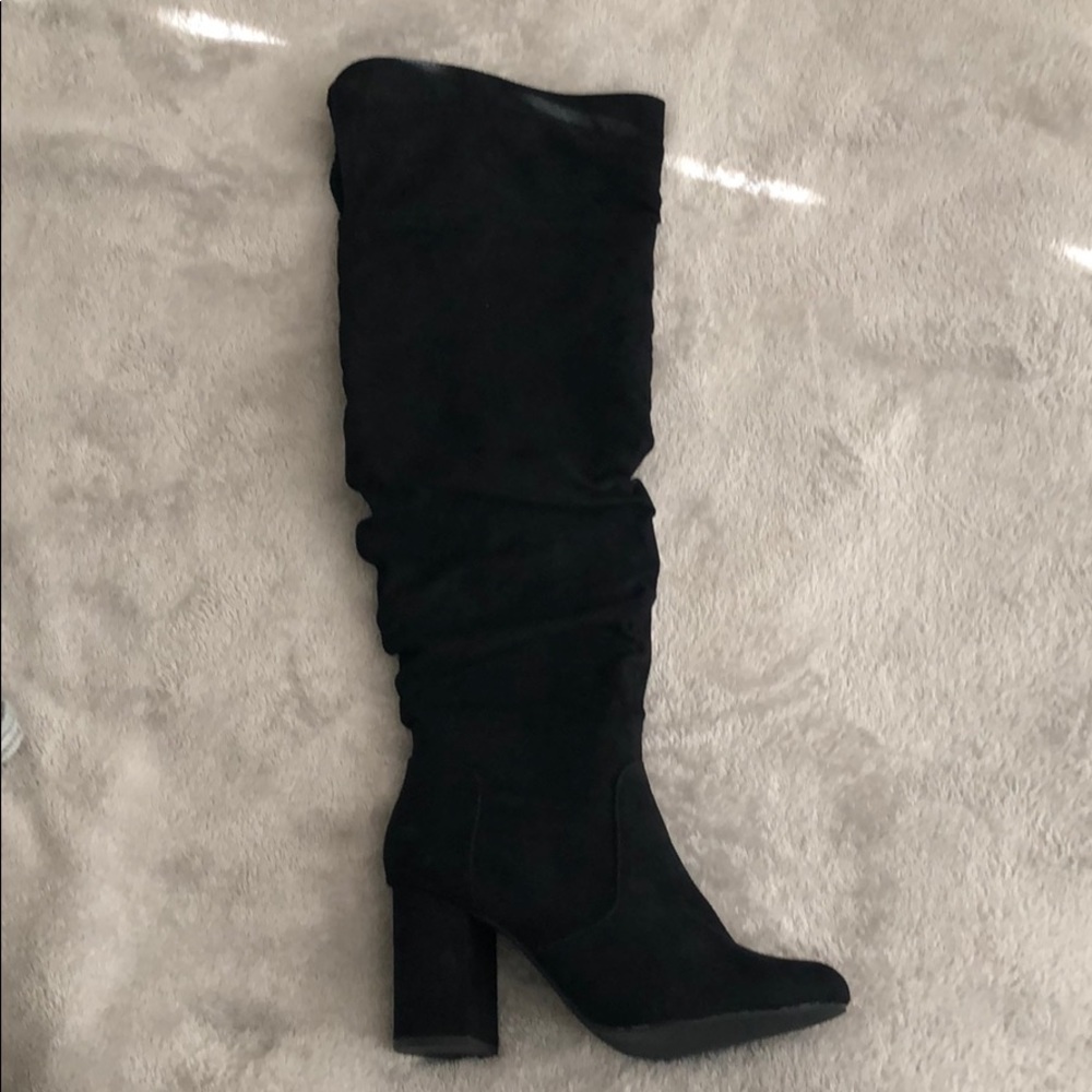 black suede boots